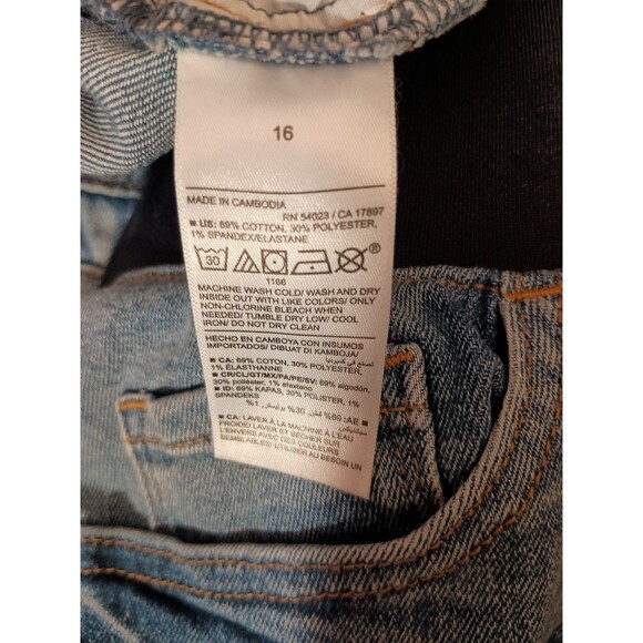 Old Navy Pull On Jeans Size 16 Stretch Waist Skinny - Picture 8 of 8